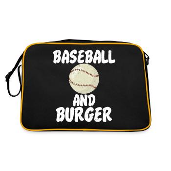 Burger Lover Cadeau - Sac Retro - noir/or - Dos