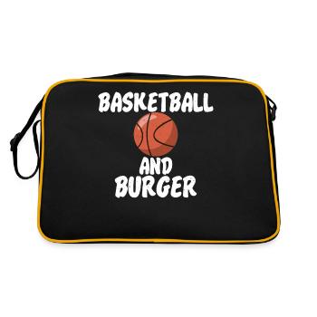 Burger Lover Cadeau - Sac Retro - noir/or - Dos