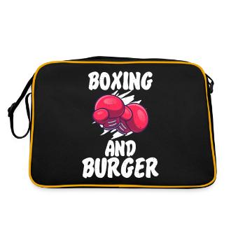 Burger Lover Cadeau - Sac Retro - noir/or - Dos