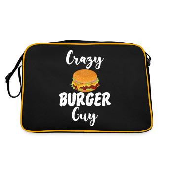 Burger Lover Cadeau - Sac Retro - noir/or - Dos