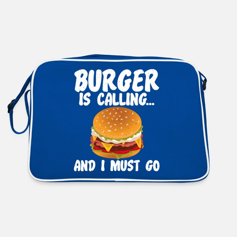 Burger Lover Geschenk Retro Tasche