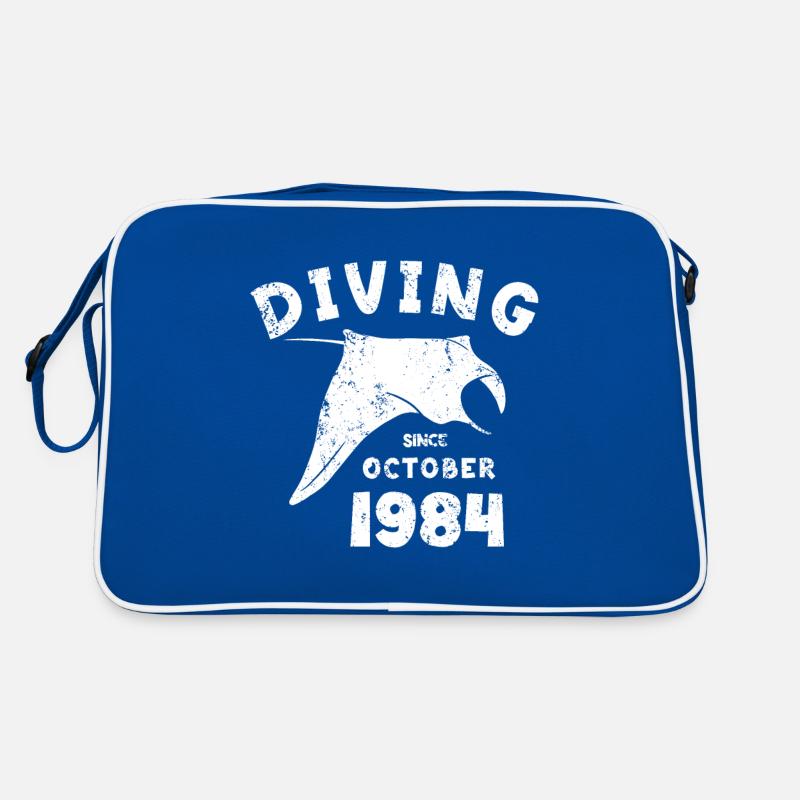 Taucher Geburtstag - Diving since October 1984 Retro Tasche