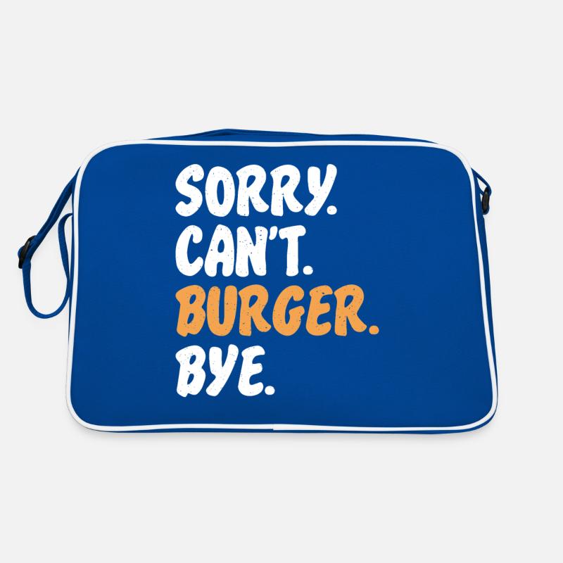 Burger Lover Geschenk Retro Tasche
