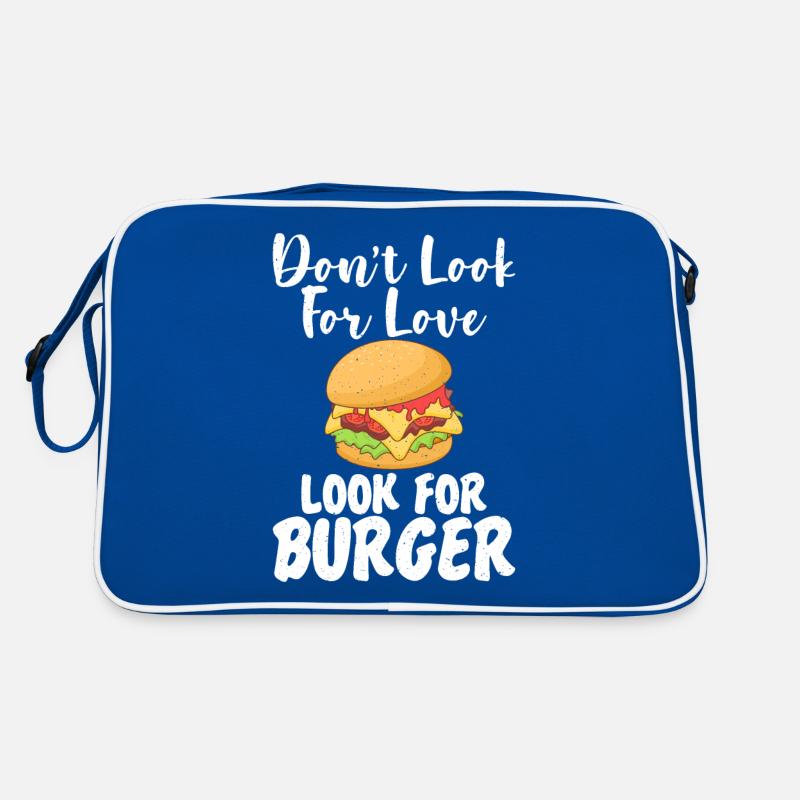 Burger Lover Geschenk Retro Tasche