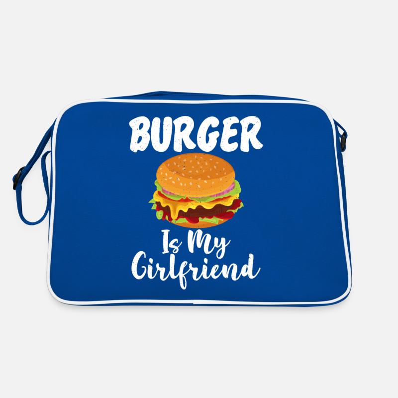 Burger Lover Geschenk Retro Tasche