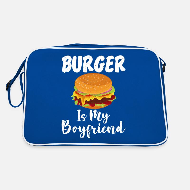 Burger Lover Geschenk Retro Tasche