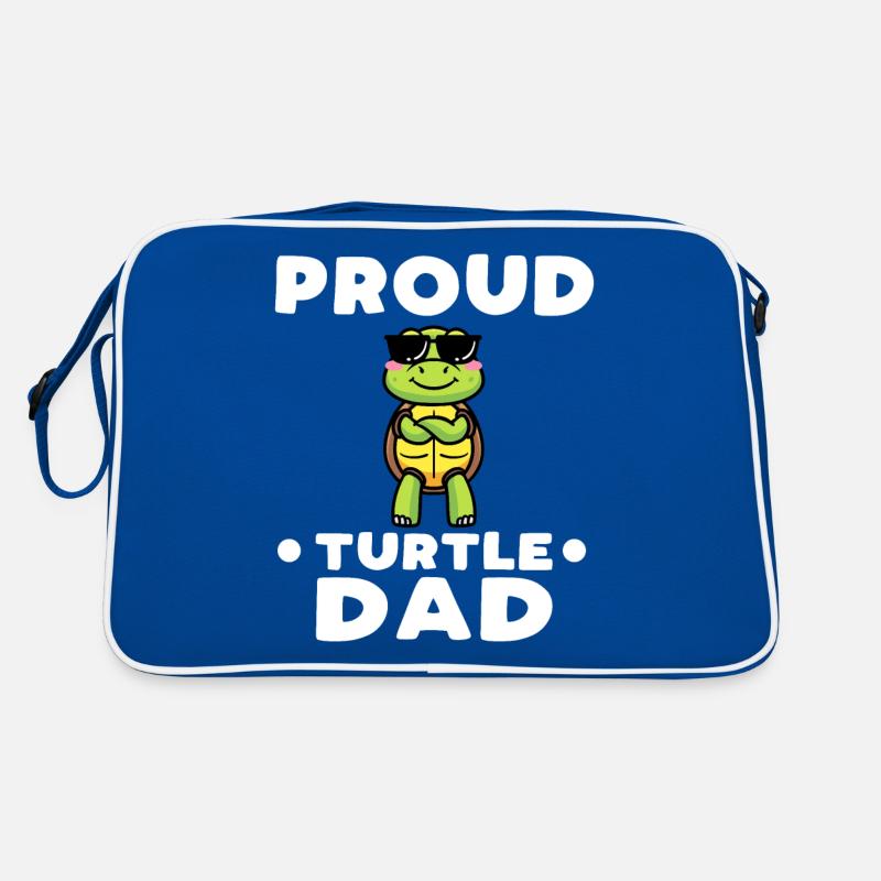 Proud turtle daddy Retro Bag
