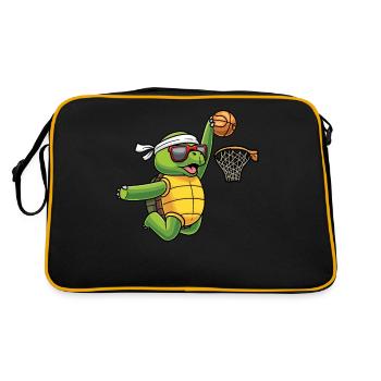 Turtle Basketball Play Sports - Sac Retro - noir/or - Dos