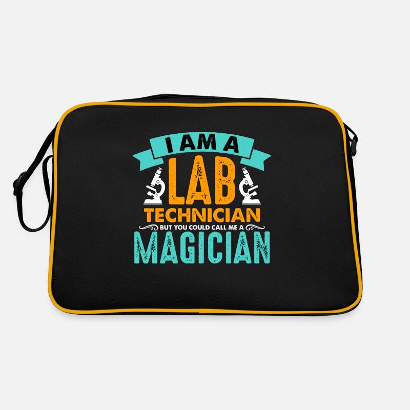 Technicien de laboratoire Je suis un technicien de laboratoire mais un scientifique - Sac Retro - noir/or