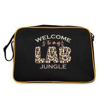 Lab Technician Welcome To My Clinical Laboratory - Retro Tasche - Schwarz/Gold - Hinten