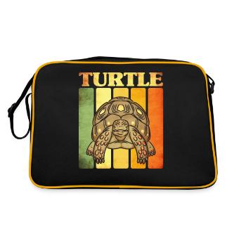 Turtle - Retro Bag - black/gold - Back