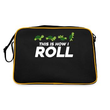 Turtle - Retro Bag - black/gold - Back