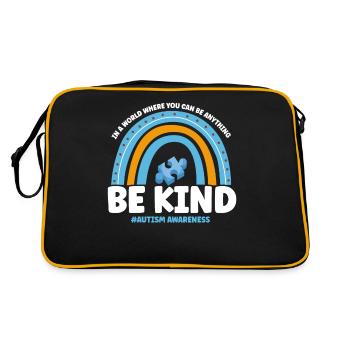 Sensibilisation à l’autisme Be Child - Sac Retro - noir/or - Dos