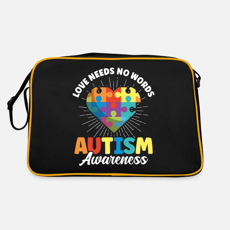 L’amour n’a pas besoin de mots Sensibilisation à l’autisme Sac Retro