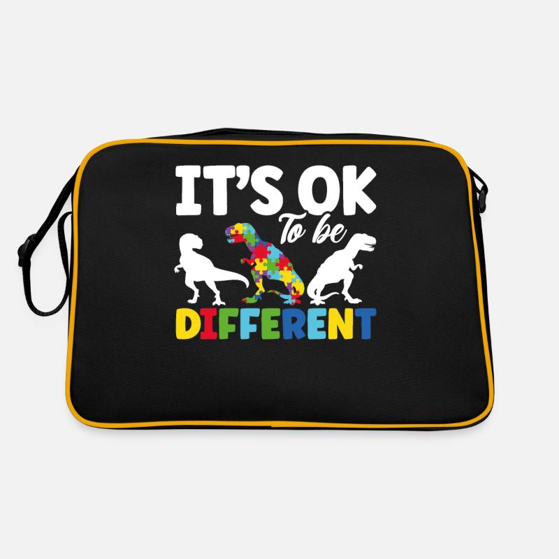 Its Ok To Be Different - Retro Tasche - Schwarz/Gold