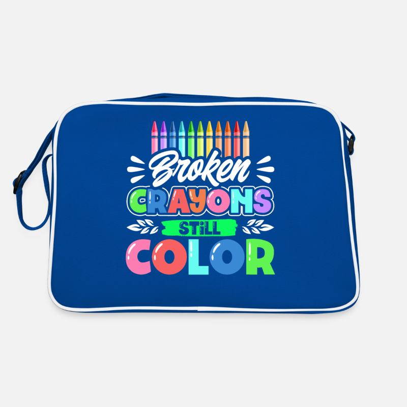 Broken Crayons Still Color Retro Tasche