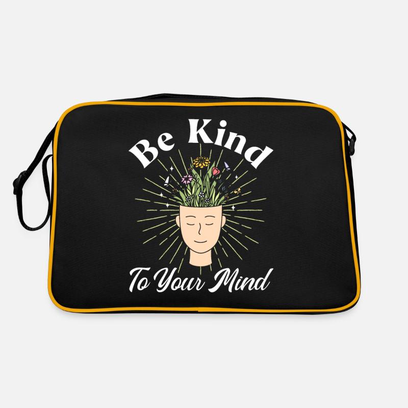 Be Kind To Your Mind Retro Tasche