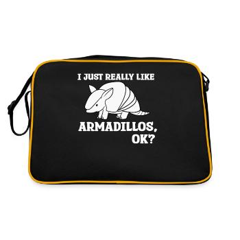 Cadeau de tatou - Sac Retro - noir/or - Dos