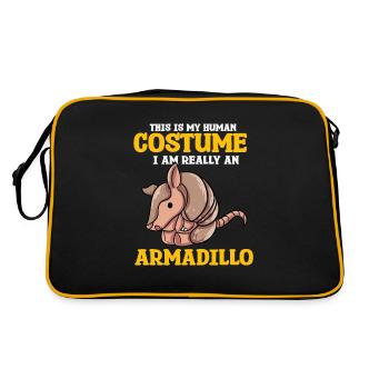Cadeau de tatou - Sac Retro - noir/or - Dos