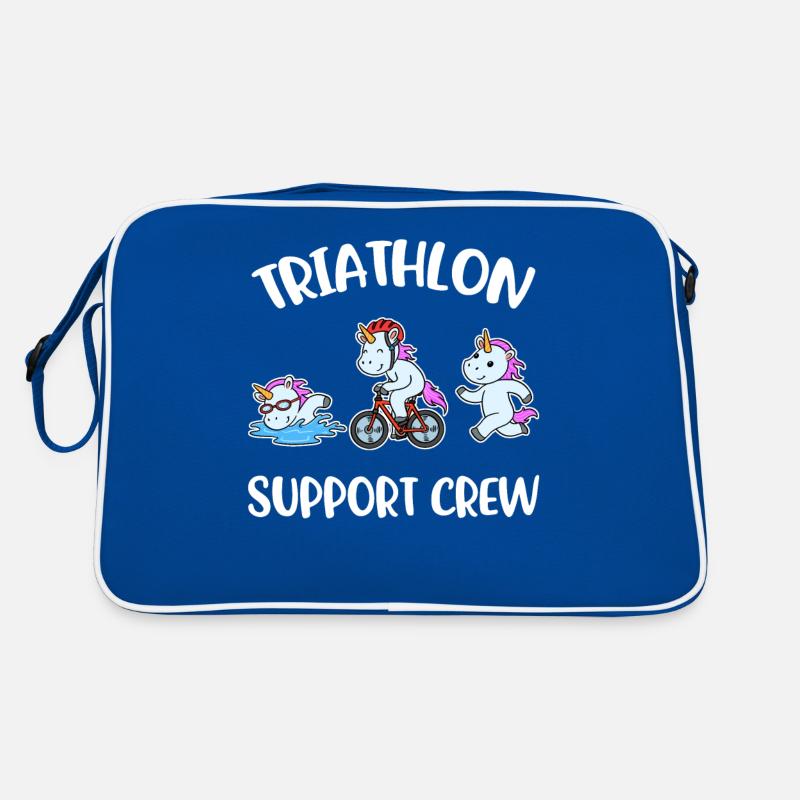 Triathlon Support Crew Triathlon Gift Retro Bag