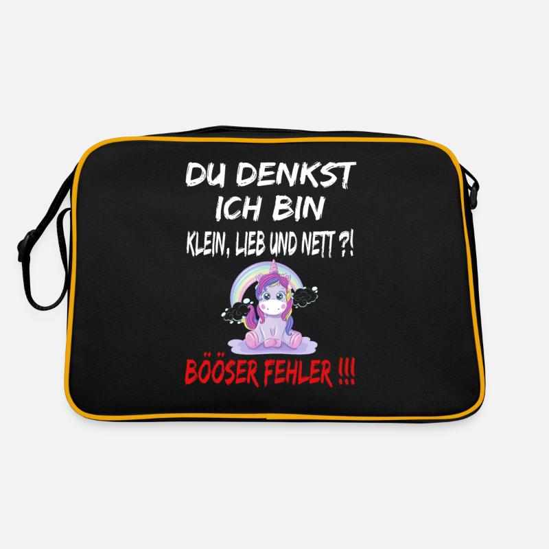 Du Denkst Ich Bin Klein Lieb Und Nett Böser Fehler Retro Tasche