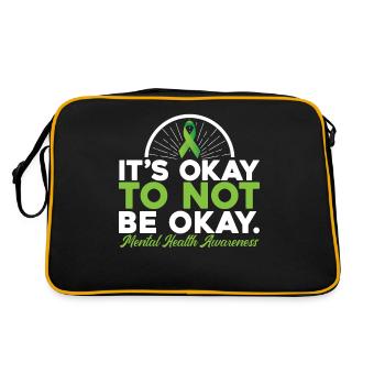 Its Okay To Not Be Okay - Retro Bag - black/gold - Back