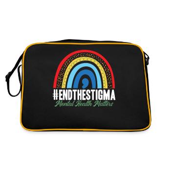 Mettre fin à la stigmatisation - Sac Retro - noir/or - Dos