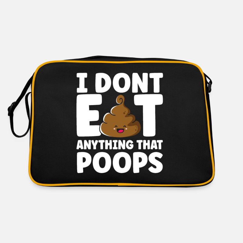 I Don't Eat Anything That Poops Retro Bag