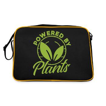 Powered By Plants - Retro Bag - black/gold - Back