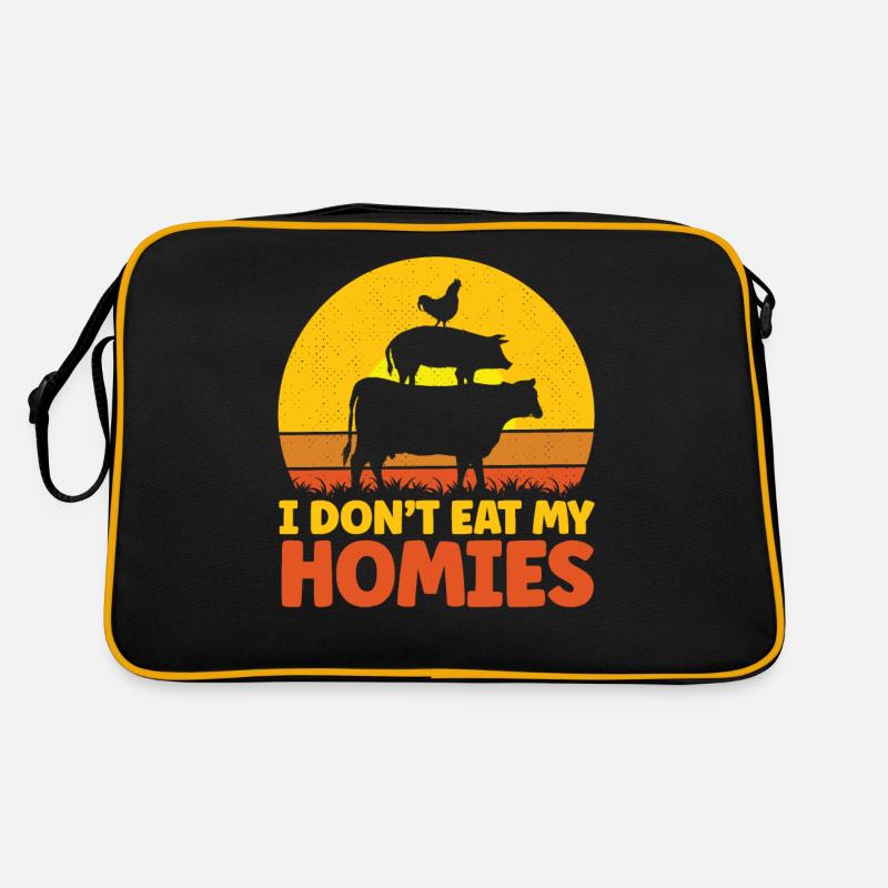 Je ne mange pas mes amis Sac Retro