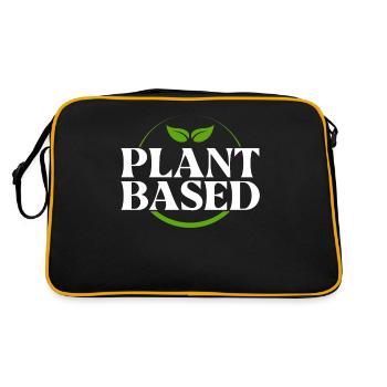 Plant Based - Retro Bag - black/gold - Back