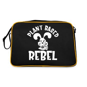 Plant Based Rebel - Retro Bag - black/gold - Back