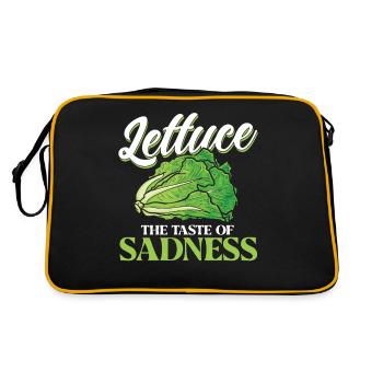 Laitue Le goût de la tristesse - Sac Retro - noir/or - Dos