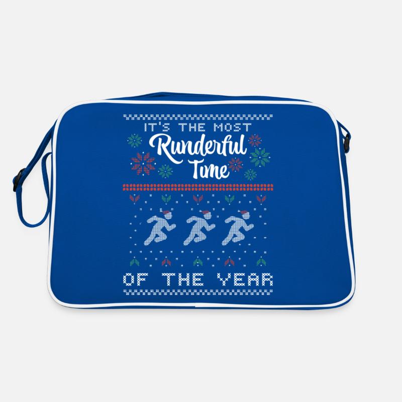 Marathon Running Runner Christmas Sweater Runners Retro Bag
