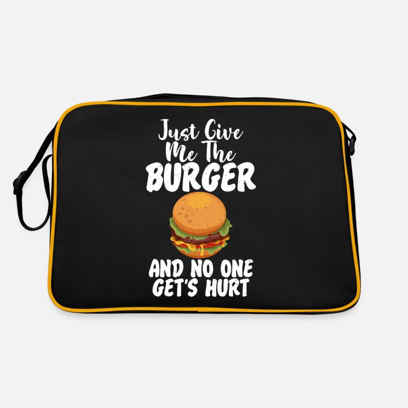 Burger Lover Gift Retro Bag