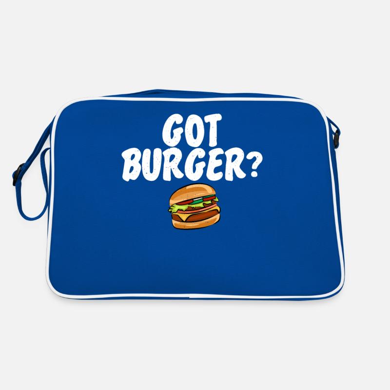 Burger Lover Geschenk Retro Tasche