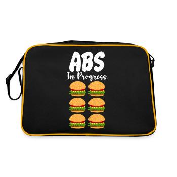 Burger Lover Cadeau - Sac Retro - noir/or - Dos