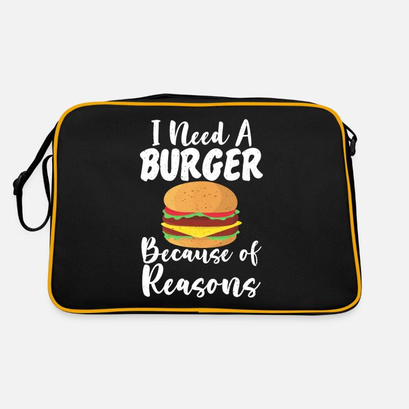 Burger Lover Gift Retro Bag