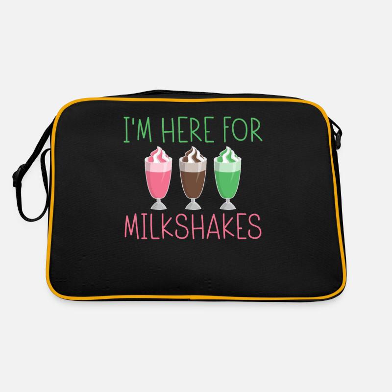 I love Milkshakes Milkshake Gift Retro Bag