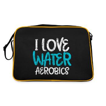 I Love Water Aerobics 3 - Retro Bag - black/gold - Back