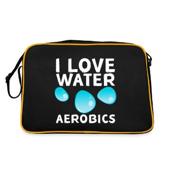 I Love Water Aerobics 4 - Retro Bag - black/gold - Back