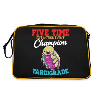 Five-time champion of the extinction event - Retro Bag - black/gold - Back
