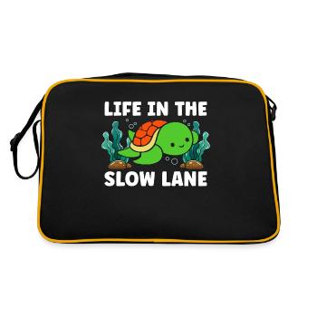 Marine Biology Life In The Slow Underwater Science - Retro Bag - black/gold - Back