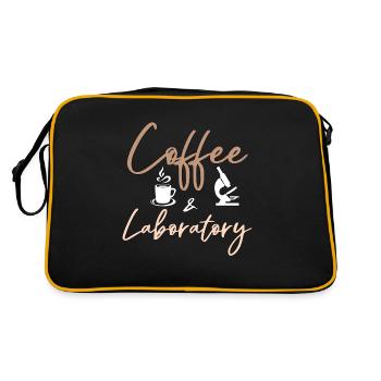 Lab Technician Coffee And Laboratory Lab Scientist - Retro Bag - black/gold - Back