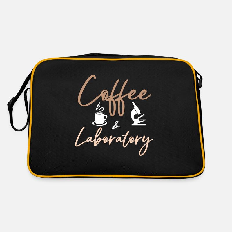 Technicien de laboratoire Café et scientifique de laboratoire - Sac Retro - noir/or