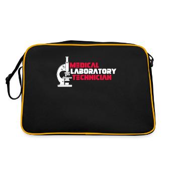 Lab Technician Medical Laboratory Lab Scientist - Retro Bag - black/gold - Back