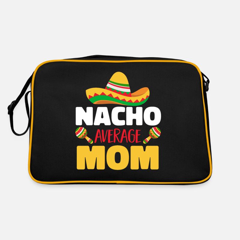 Cinco de Mayo Nacho Durchschnittliche Mutter Mutte Retro Tasche