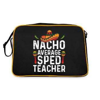 Cinco de Mayo Nacho Moyenne SPED Enseignant Mexicanis - Sac Retro - noir/or - Dos