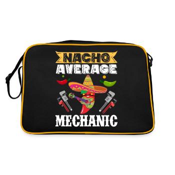 Cinco de Mayo Nacho Average Mechanic - Retro Bag - black/gold - Back