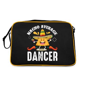 Cinco de Mayo Nacho Average Tänzer Tanzen Mexikani - Retro Tasche - Schwarz/Gold - Hinten